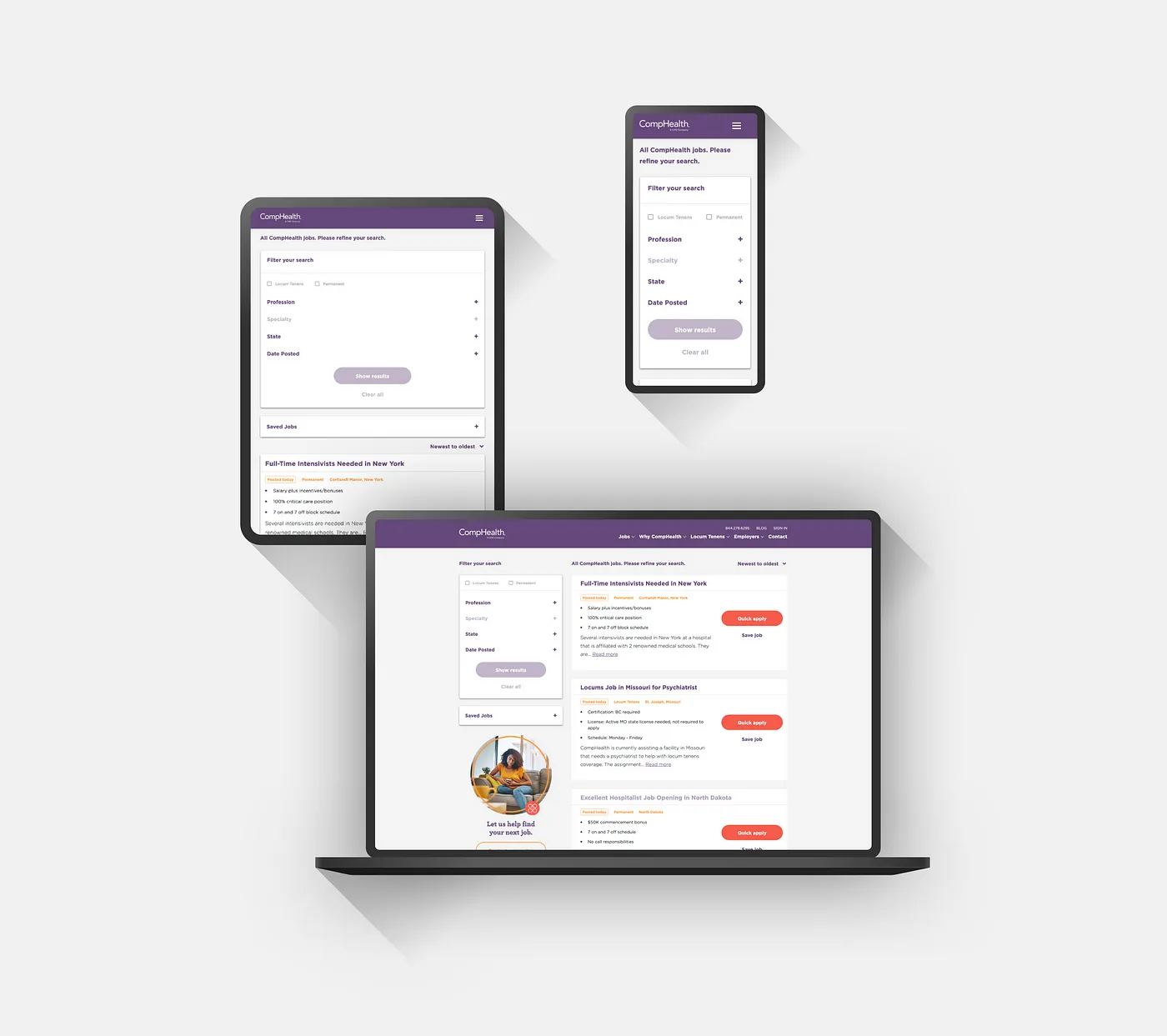 CompHealth Site Refresh design, image 03